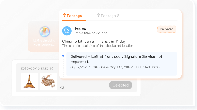 order tracking ai chatobot